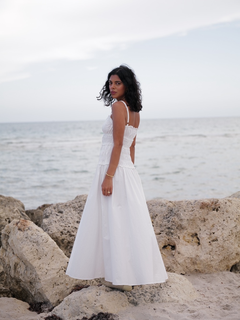 Dissh Toby White Maxi Dress